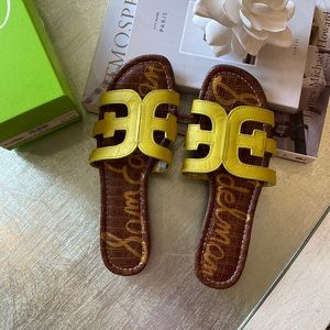 Sam Edelman Bay Slide. Limelight leather. Size 9.5. Worn Once!